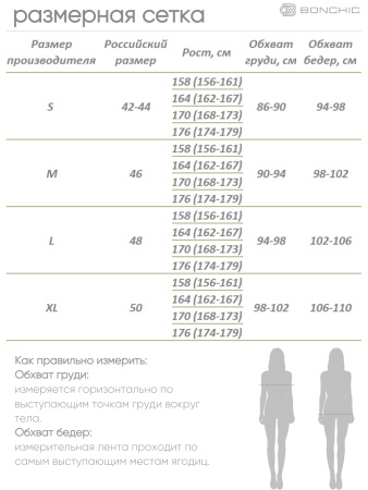 Платье женское BONCHIC Шалфей